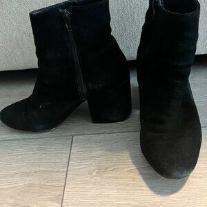 Urban Outfitters Black Suede Ankle Boots